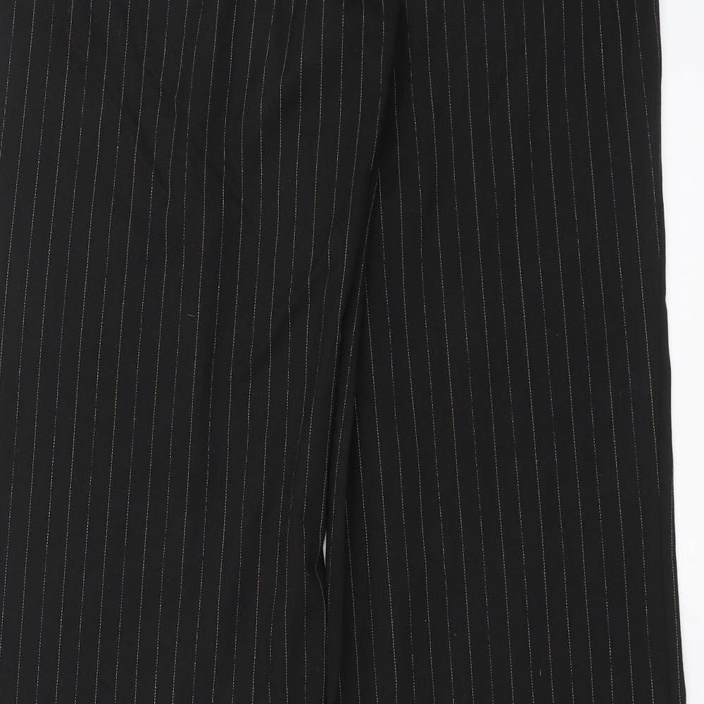 Womens UK Size 10 VERO MODA Regular Fit Black Trousers