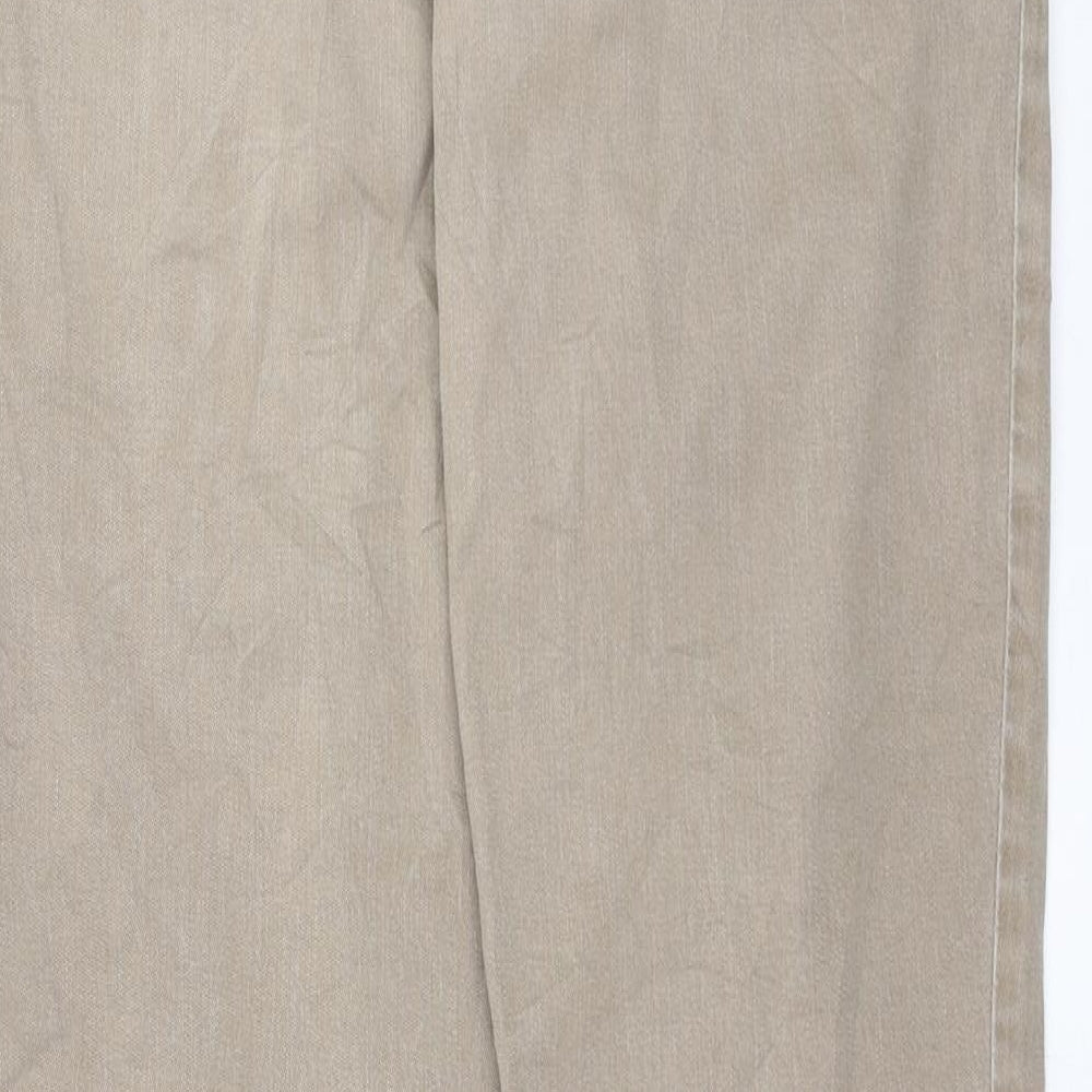 Womens UK Size 8 Angels Regular Fit Straight Beige Jeans