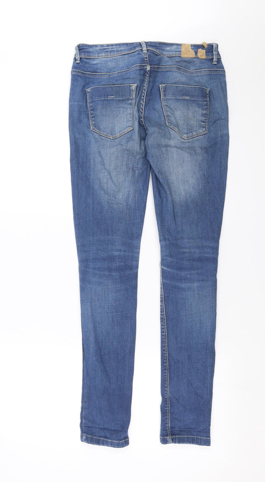 Womens UK Size 8 House Denim Slim Fit Straight Blue Jeans