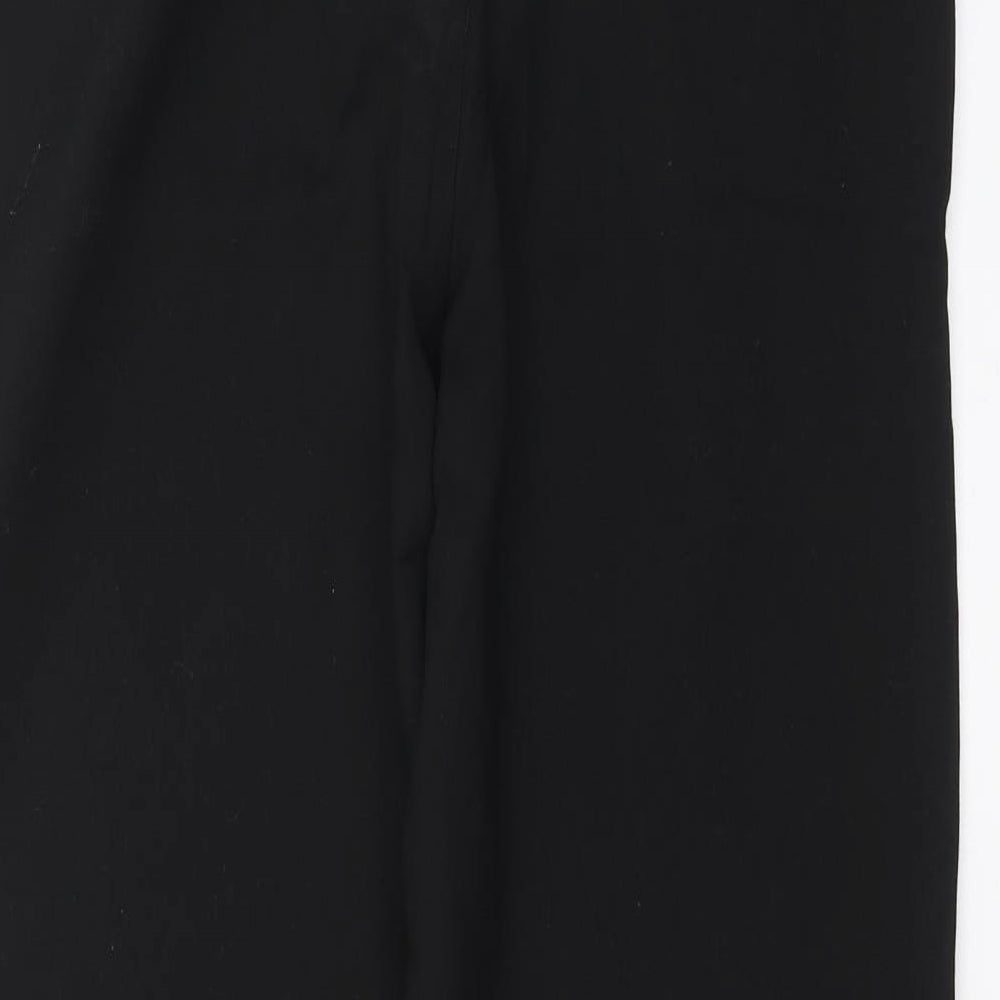 Womens UK Size 10 F&F Regular Fit Black Trousers