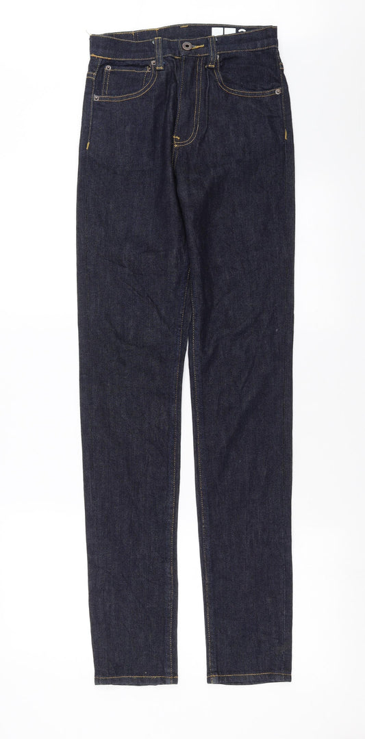 33 Womens Blue Denim Straight Jeans Size 26 in L33 in