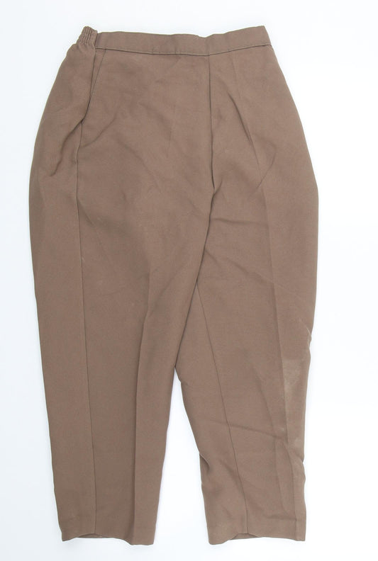 Saria Womens Brown Carrot Trousers Size 25 L23 in