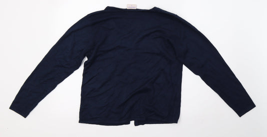 Womens UK Size S mackays Blue Cardigan Jumper