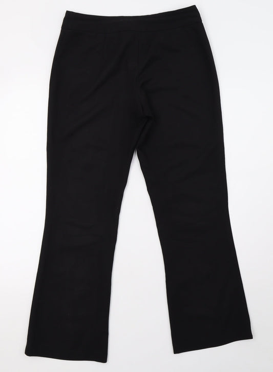 George Womens Black Trousers Size 12 L30 in