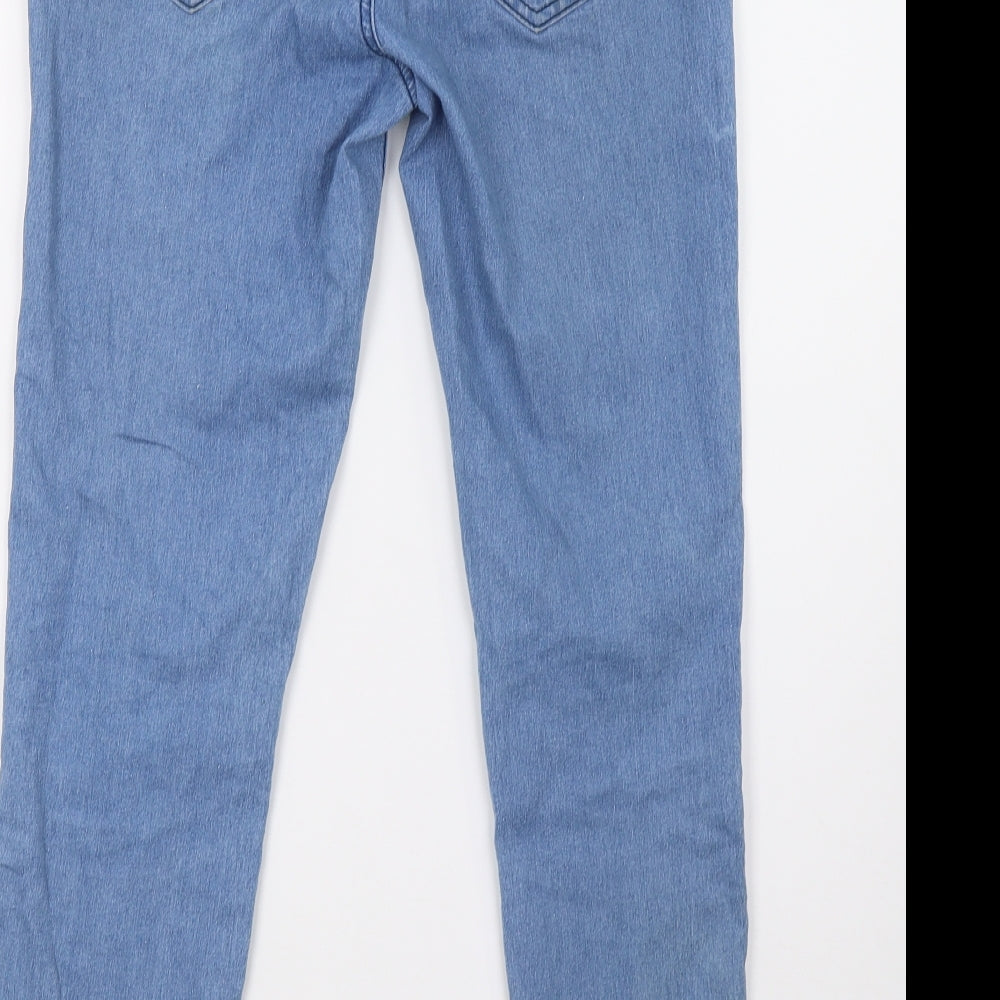 first and i Womens Blue Denim Skinny Jeans Size L L30 in