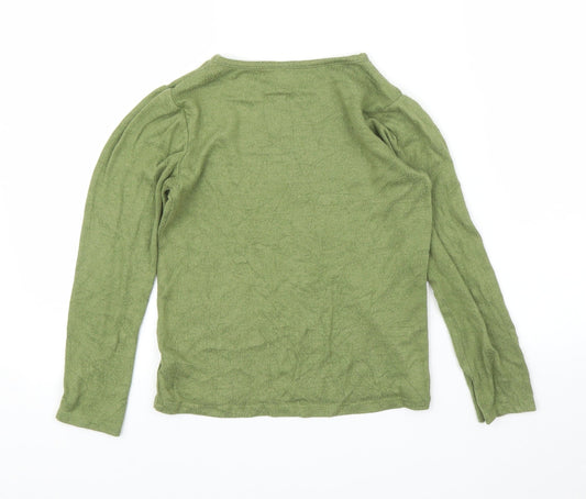 TU Girls Green Pullover Jumper Size 8 Years