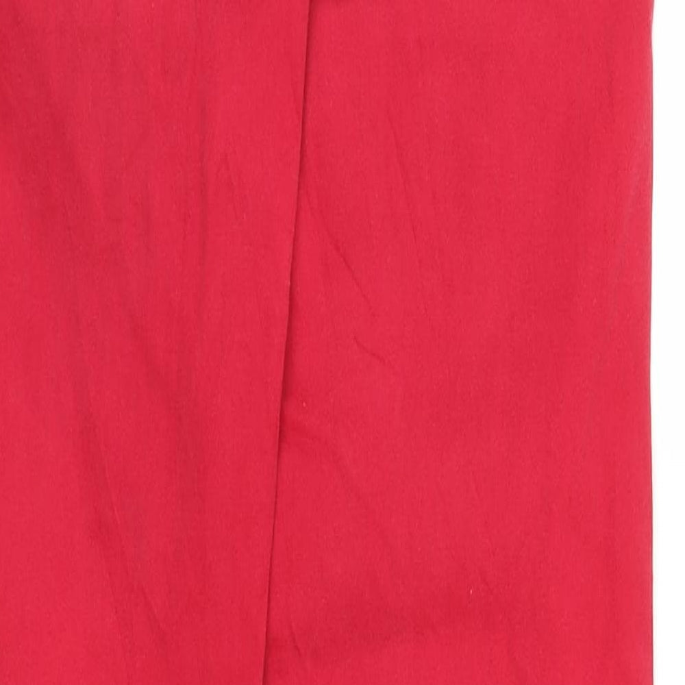 Madonna Womens Red Denim Skinny Jeans Size S L29 in