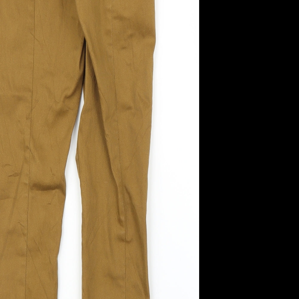 Womens UK Size 8 H&M Regular Fit Carpenter Beige Trousers