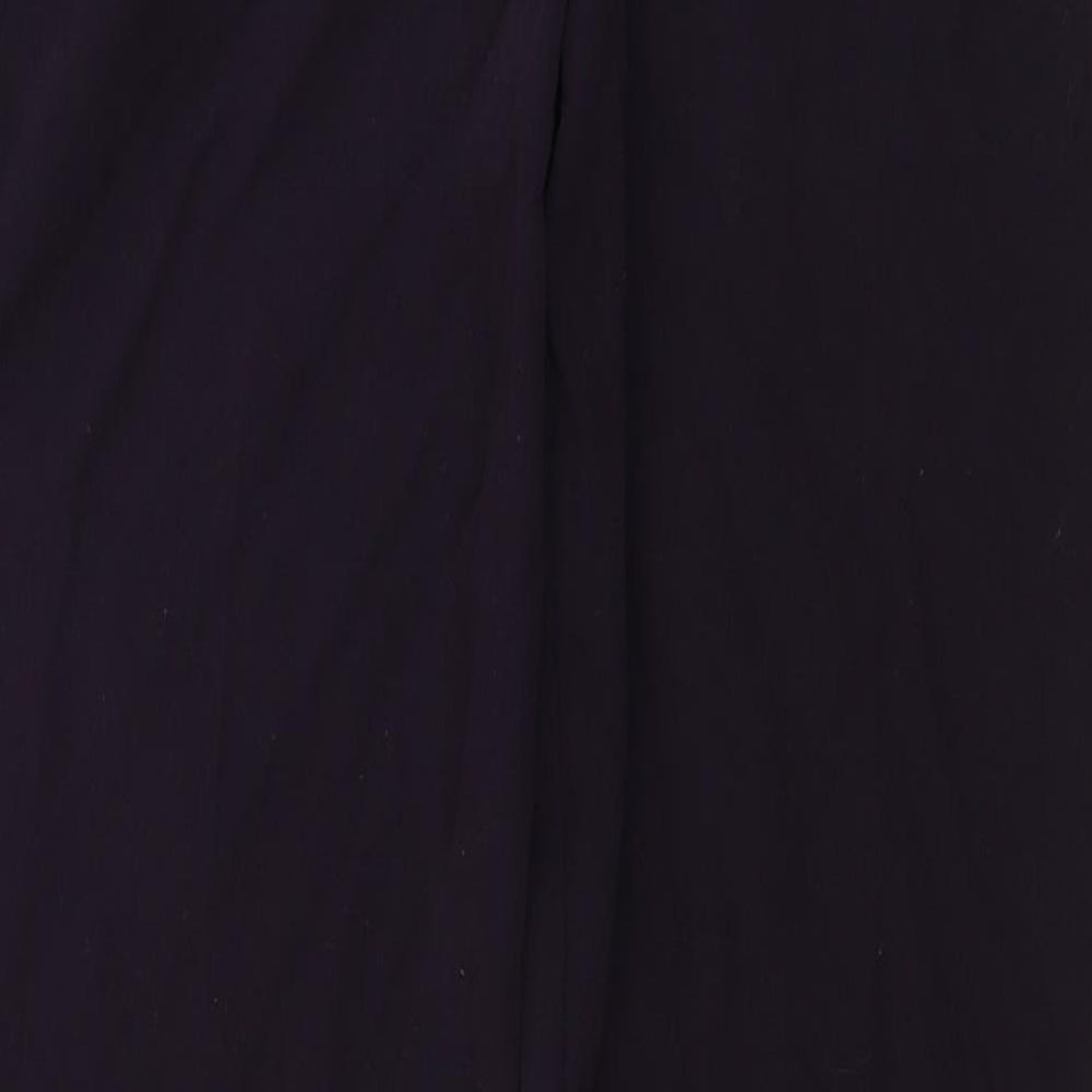 Womens UK Size 14 Preworn Regular Fit Purple Trousers