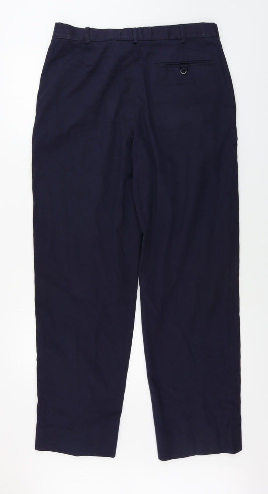 Mens UK Size 34 in Churchill workwear Regular Fit Blue Trousers