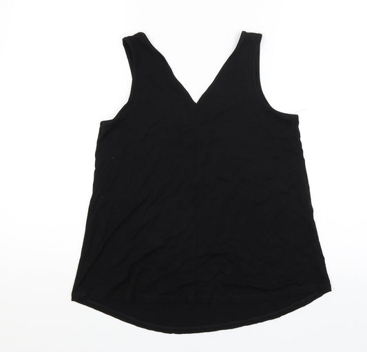 George Womens Black Basic Tank Size 8