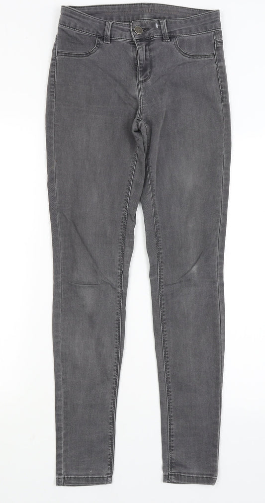 Womens UK Size 8 Oasis Regular Fit Skinny Grey Jeans