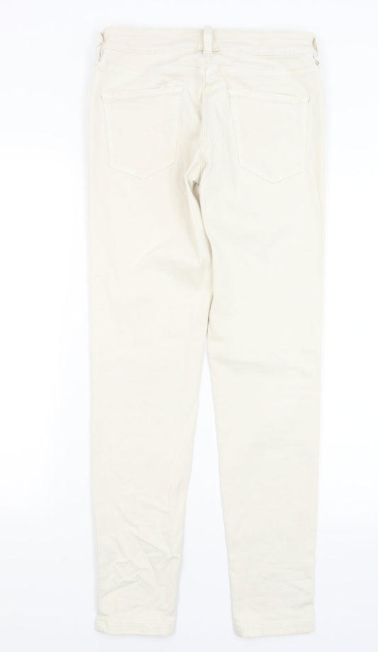 Great Plains Womens Ivory Skinny Jeans Size 12 L30 in