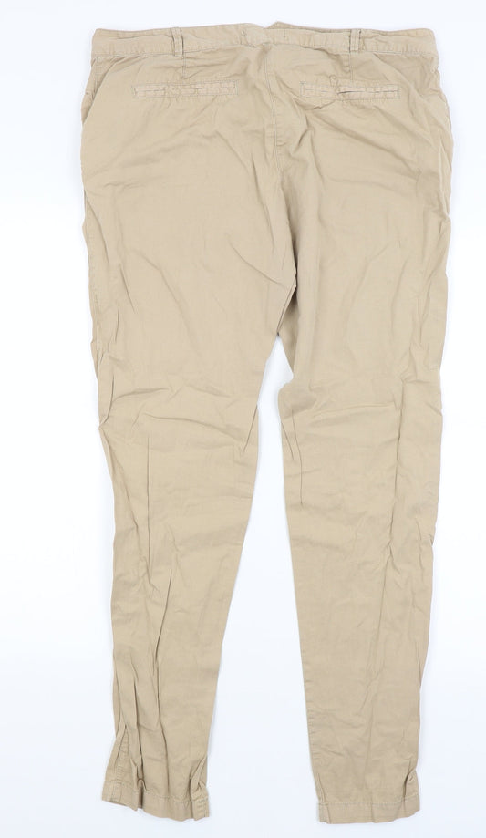 George Womens Brown Trousers Size 14 L30 in