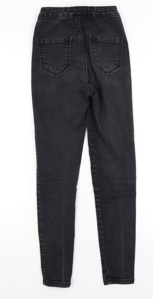 Missguided Womens Black Skinny Jeans Size 8 L26 in