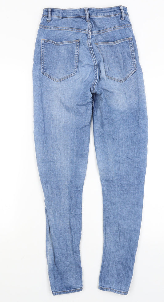 Divided Womens Blue Skinny Jeans Size 8 L28 in