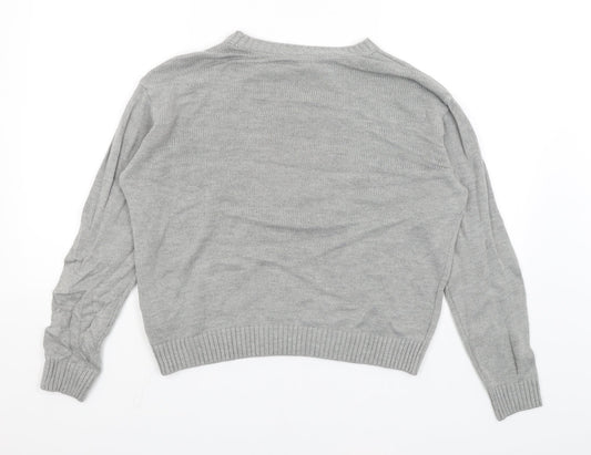 Divided Womens Grey Pullover Jumper Size S - Penguin Baubaul