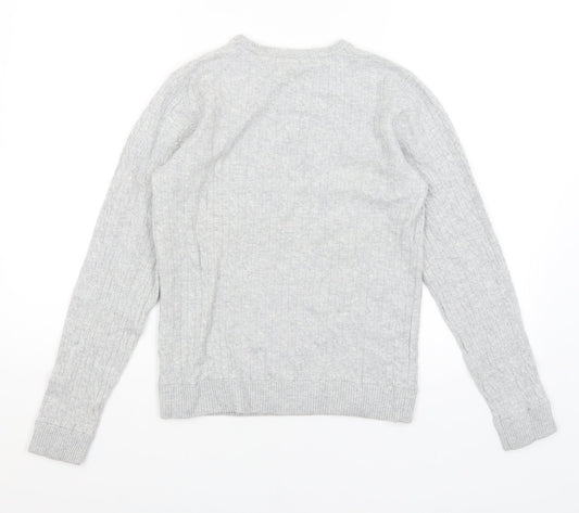 H&M Womens Grey Pullover Jumper Size S
