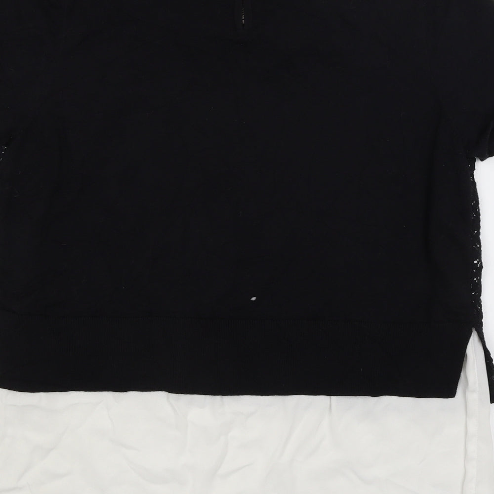 Womens UK Size 12 NEXT Black Basic T-Shirt