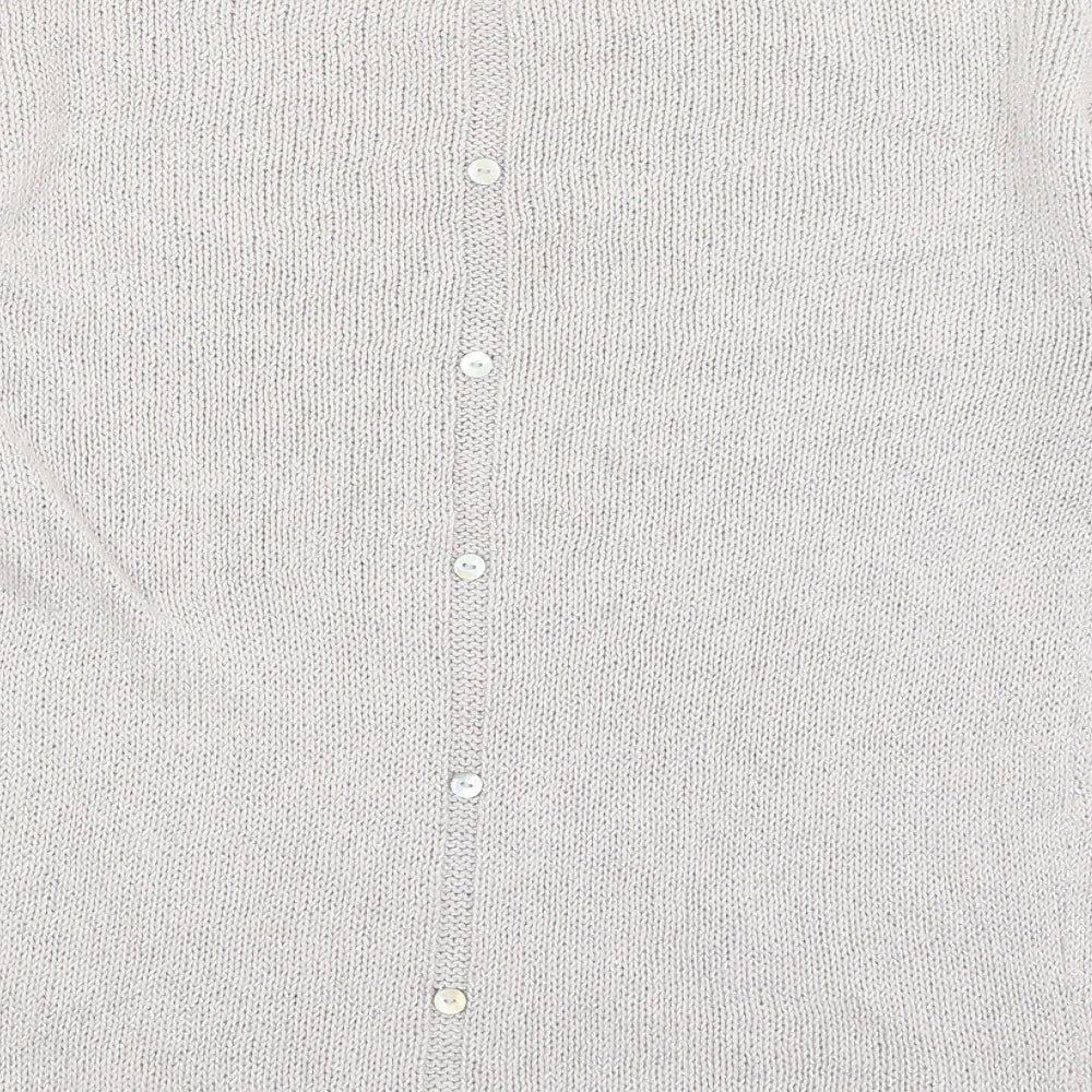 Womens UK Size 8 NEXT Silver Pullover Jumper