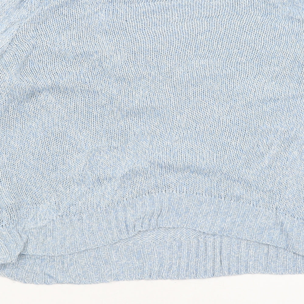 Womens UK Size S Divided Blue Pullover Jumper