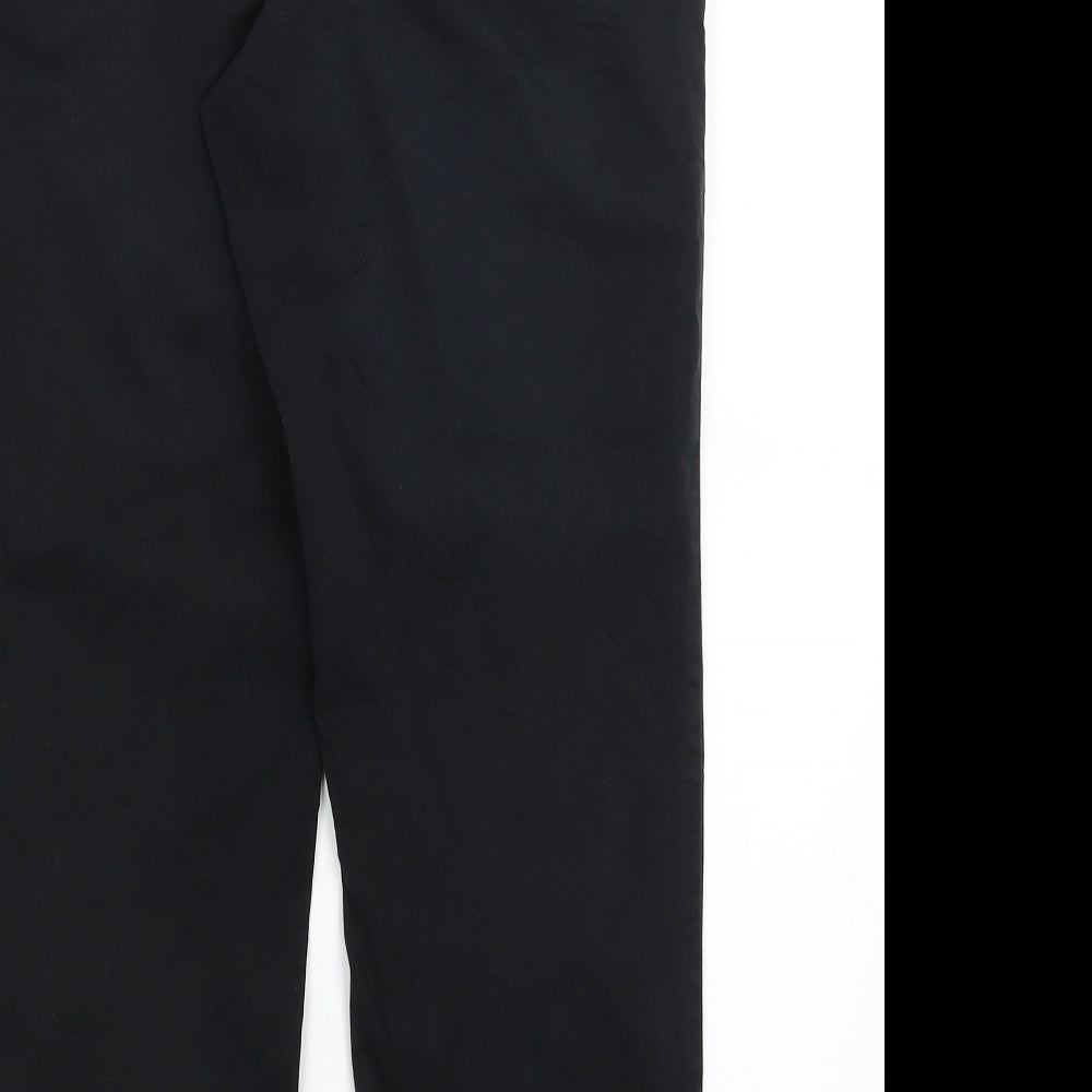 Charles Vogele Womens Black Chino Trousers Size 10 L26.5 in