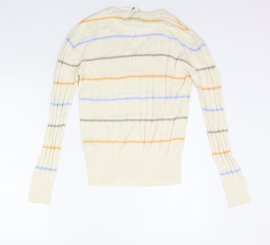 Womens UK Size S Marks and Spencer Beige Pullover Jumper