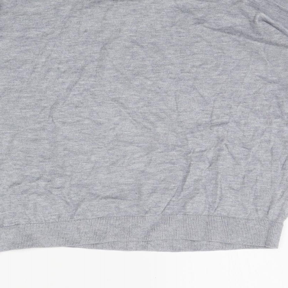 Womens UK Size 6 Topshop Grey Pullover Jumper