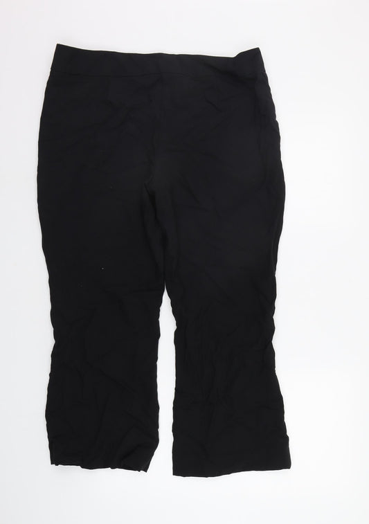 George Womens Black Trousers Size 16 L24 in