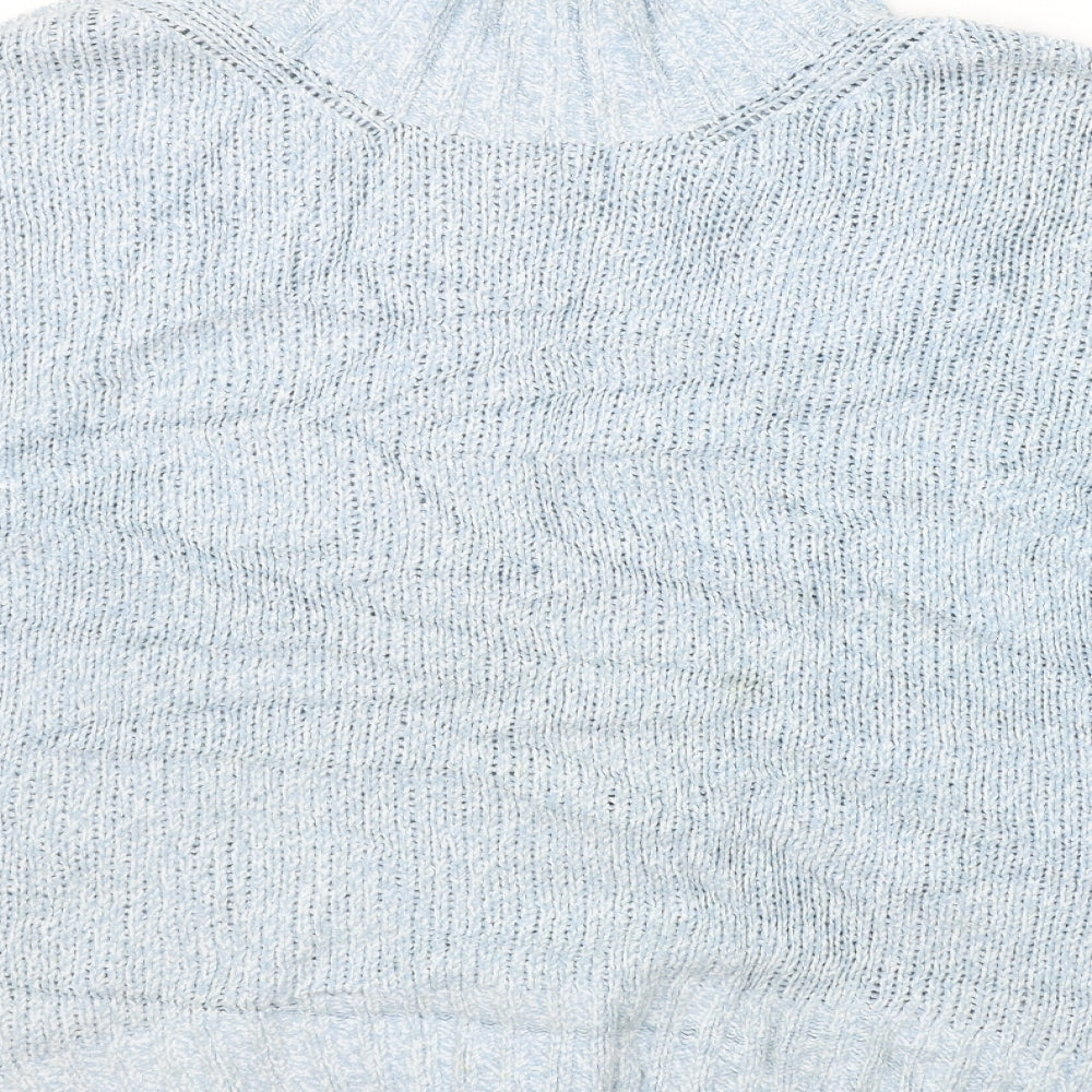 Womens UK Size S Marks and Spencer Blue Henley Jumper