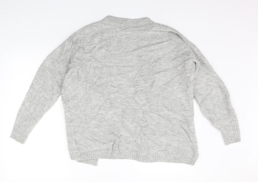 H&M Womens Grey Cardigan Jumper Size XS