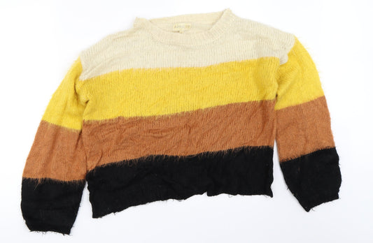 Womens UK Size M Apricot Beige Pullover Jumper