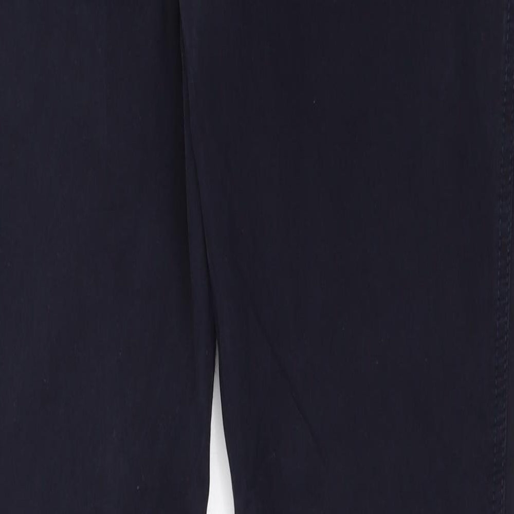 Womens UK Size 29 in Marks and Spencer Regular Fit Chino Blue Trousers