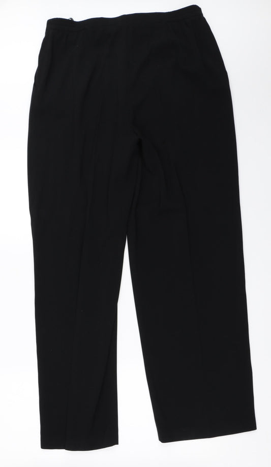 Womens UK Size 18 Gelco Regular Fit Black Trousers