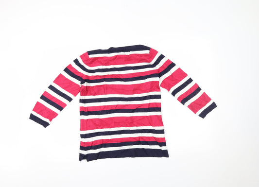 Papaya Womens Multicoloured Striped Basic Blouse Size 10