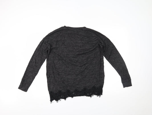 F&F Womens Grey Basic Blouse Size 8