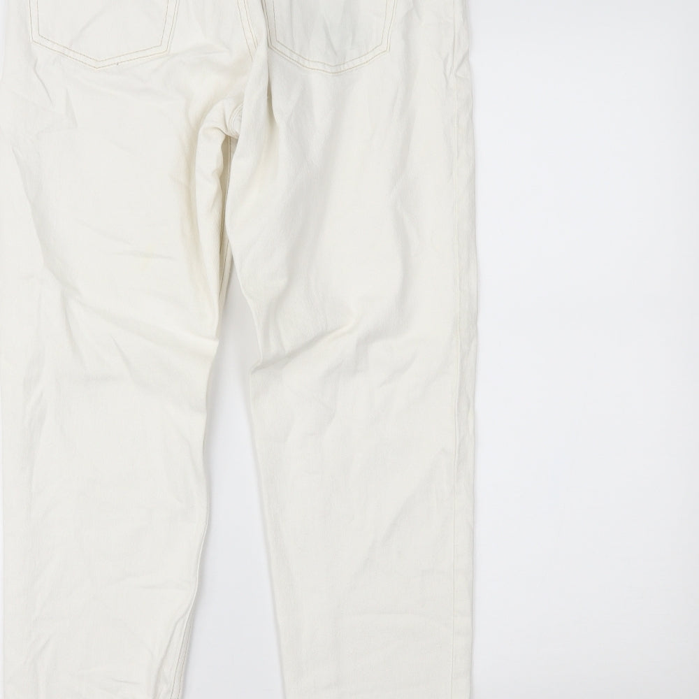 Topshop Womens White Denim Skinny Jeans Size 28 L32 in