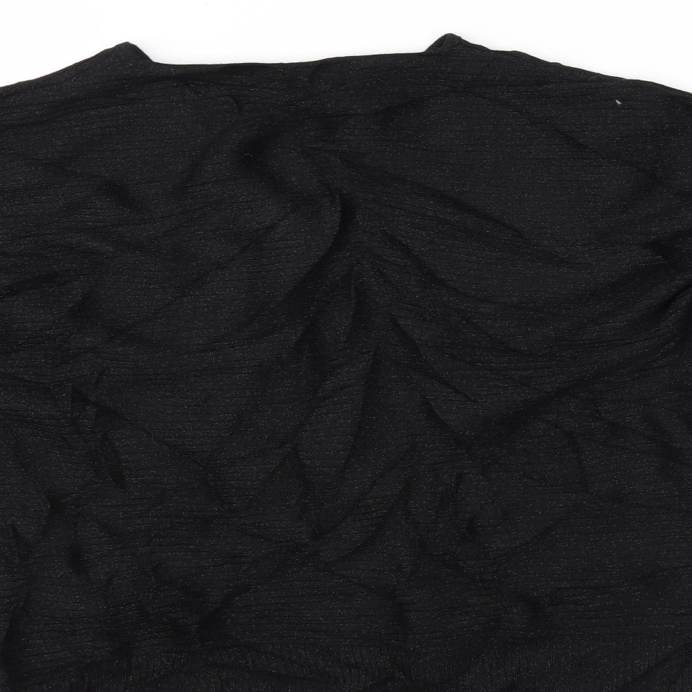 F&F Womens Black Basic Blouse Size 8