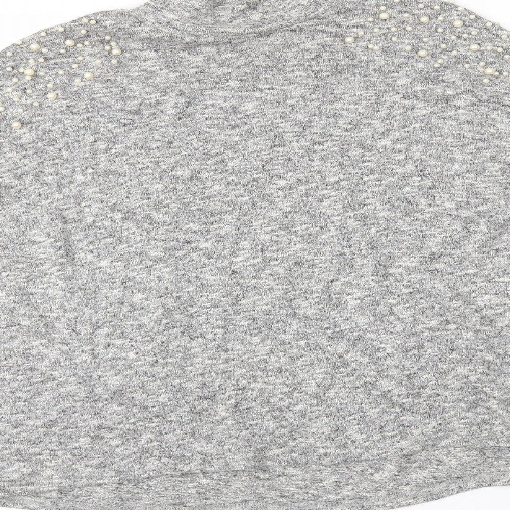 Womens UK Size S H&M Grey Basic Blouse