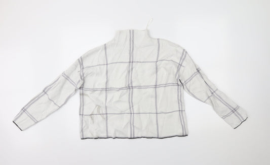 Womens UK Size M New Look White Pullover Jumper