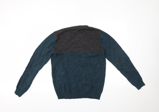 Primark Mens Blue   Pullover Jumper Size S