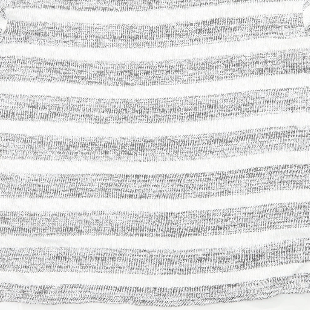 Womens UK Size 8 Phase Eight Grey Basic T-Shirt