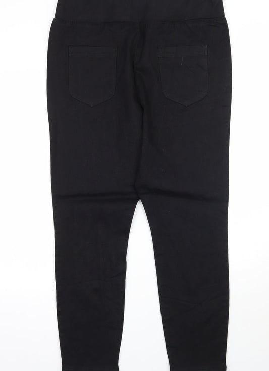 Womens UK Size 34 Preworn Regular Fit Straight Black Jeans