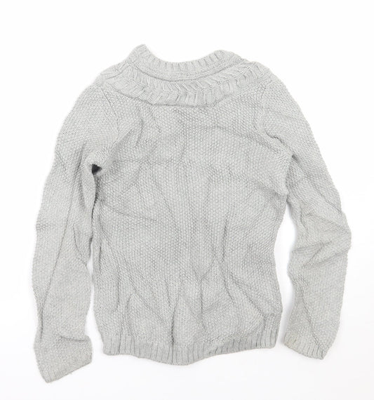 Gap Girls Grey Pullover Jumper Size 8 Years