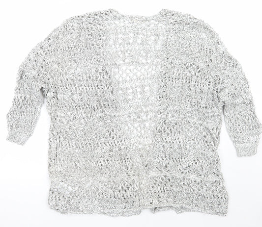 Womens UK Size XS Hollister Grey Cape Jumper