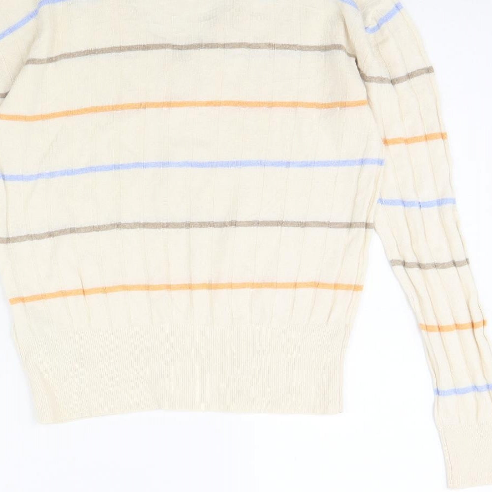 Womens UK Size S m&s Beige Pullover Jumper