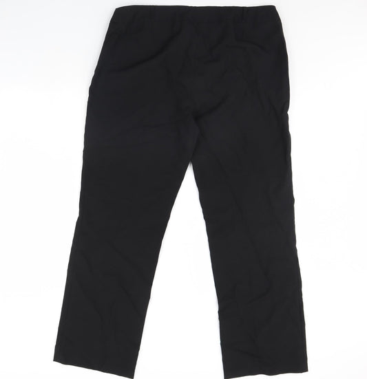 Womens UK Size 18 Dorothy Perkins Regular Fit Dress Pants Black Trousers