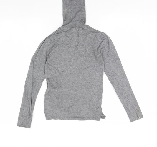 Basic Womens Grey   Pullover Jumper Size M