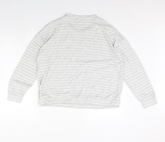 Primark Womens Grey Striped Pullover Jumper Size 12