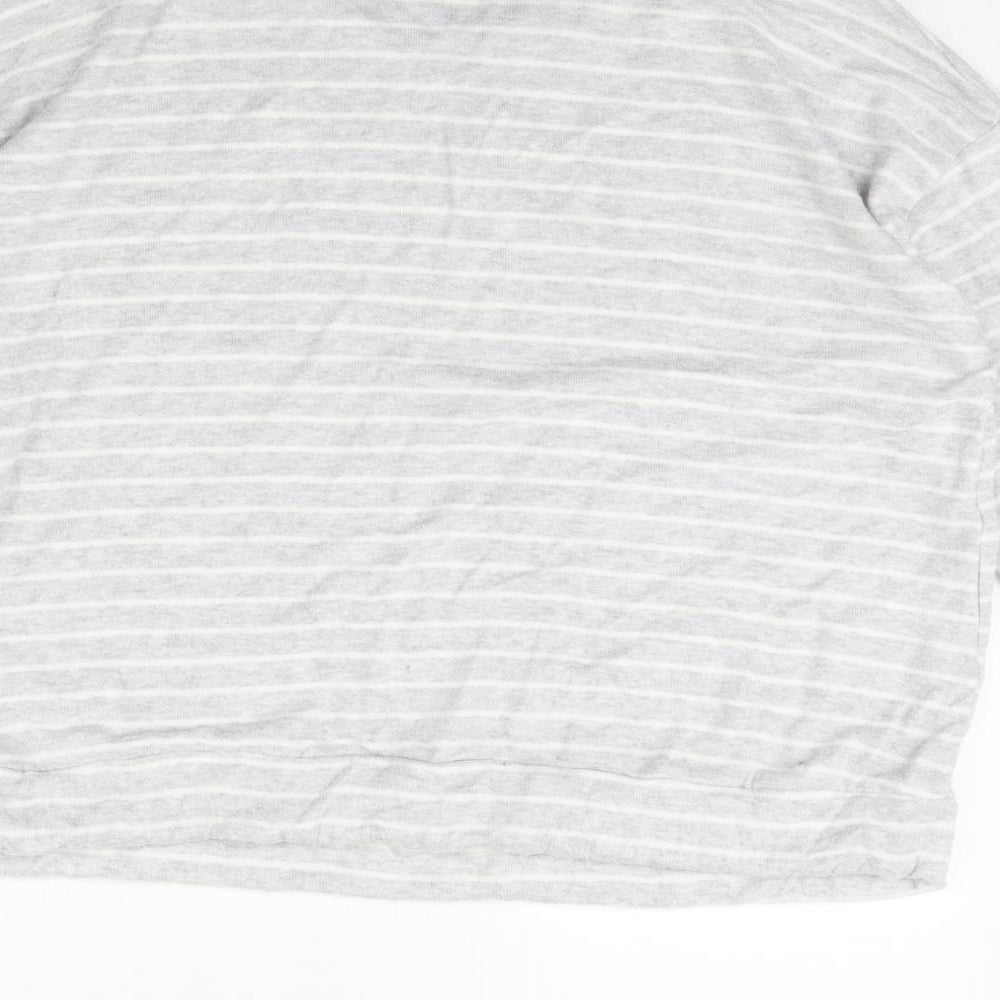 Primark Womens Grey Striped Pullover Jumper Size 12
